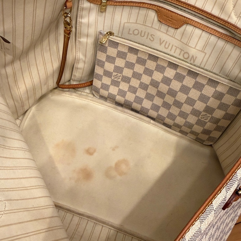 Authentic Louis Vuitton Neverfull GM, Damier Azur - Picture 3 of 8